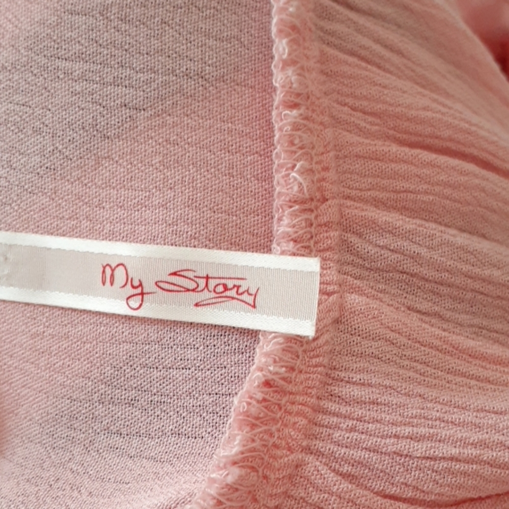 My story pink bohemian flowy blouse P5195 - Picture 6 of 7